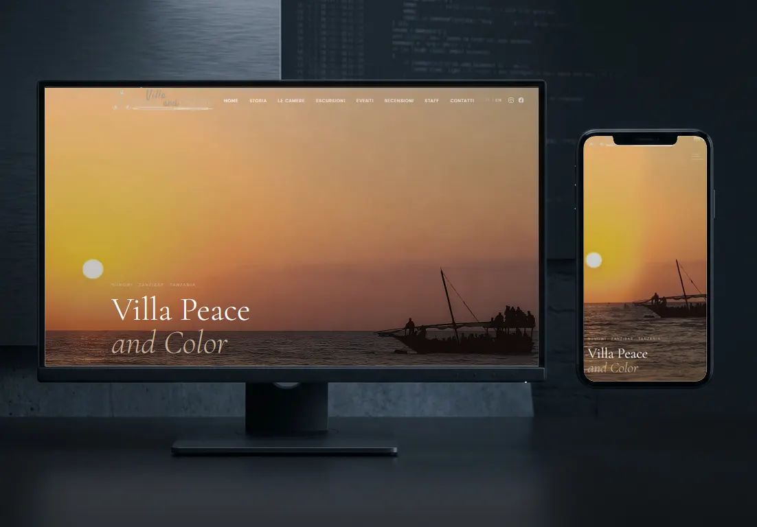 Sito web Villa Peace and Color
